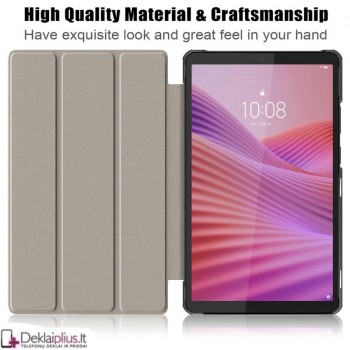 Dirbtinės odos atverčiamas dėklas - juodas (Lenovo tab K9 8.7/One 8.7) Dirbtinės odos atverčiamas dėklas - juodas (Lenovo tab K9 8.7/One 8.7)